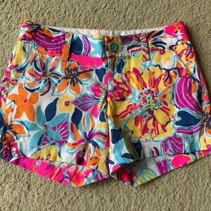 Lilly Pulitzer Women's Callahan Short, Besame Mucho, size 0 NWOT